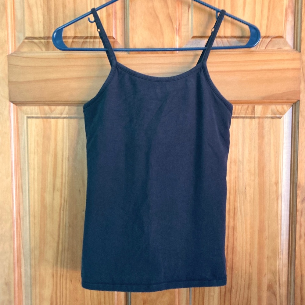 Girl’s size  Large (10/12) Falls Creek black camisole with adjustable straps